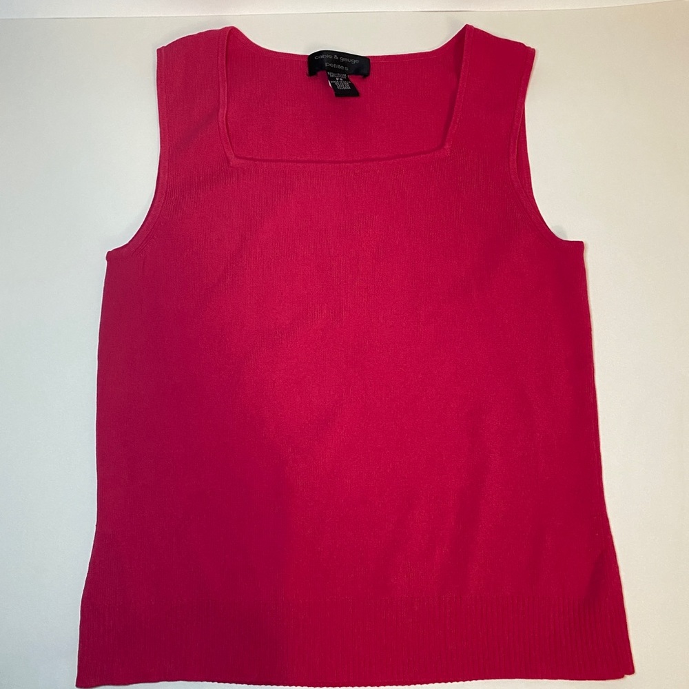 Cable & Gauge petites pink tank